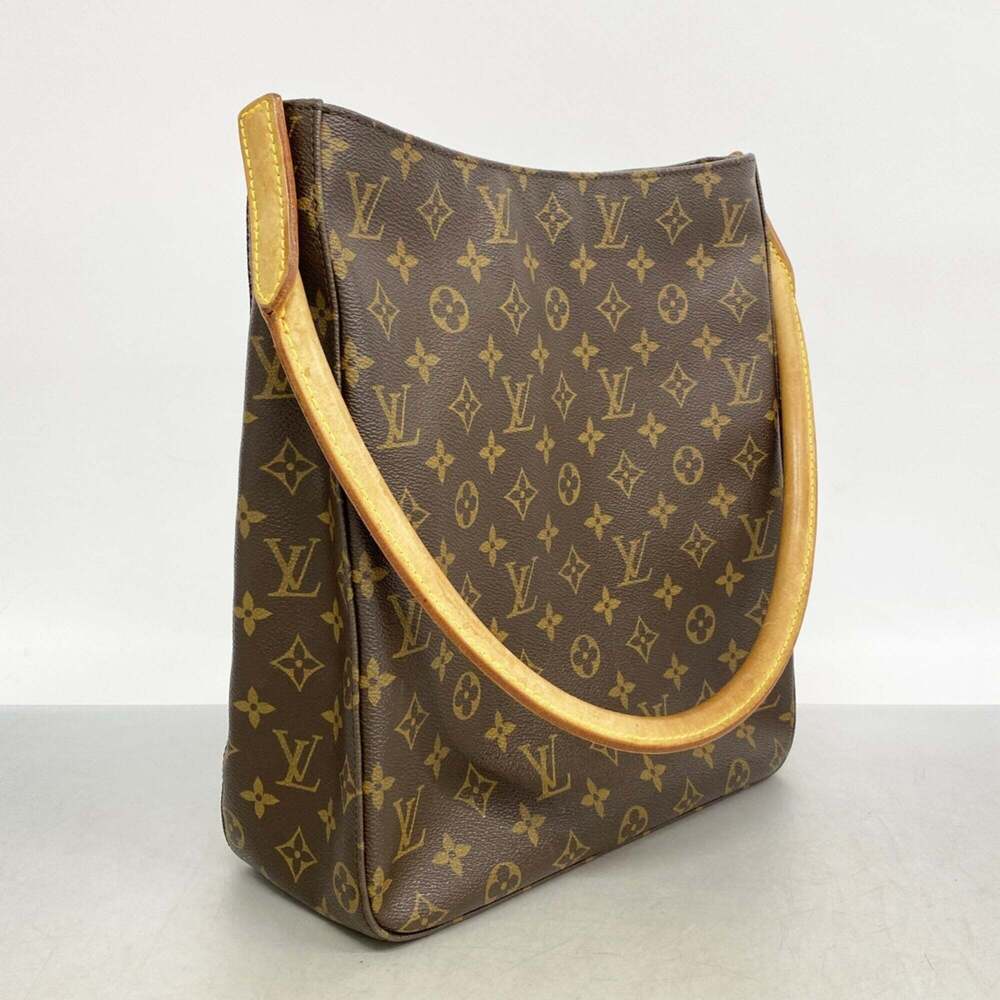 LOUIS VUITTON Brown Monogram Looping GM Shoulder Bag - Picture 2 of 10
